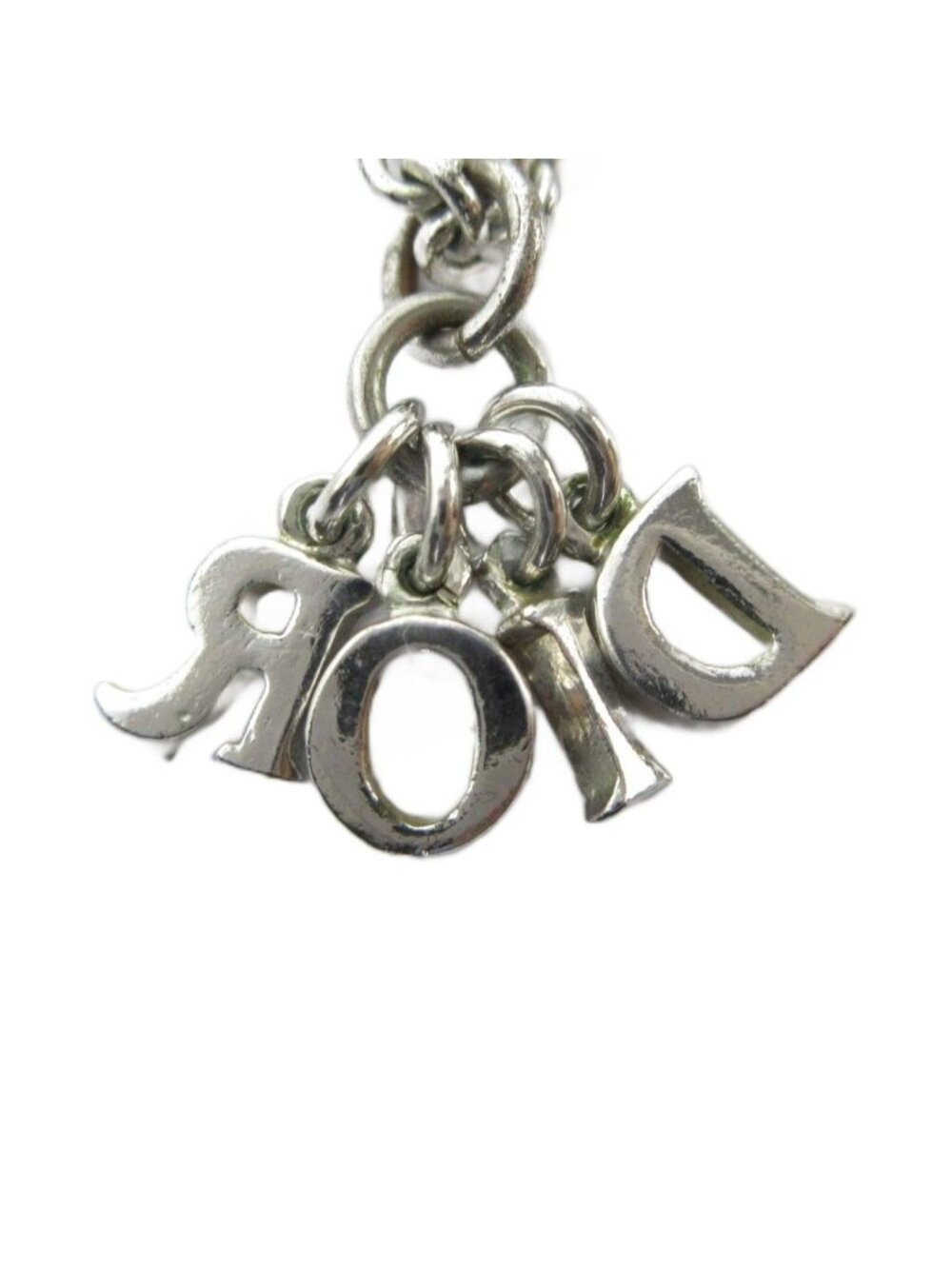 Dior Necklace Pendant Logo Silver - Picture 2 of 6